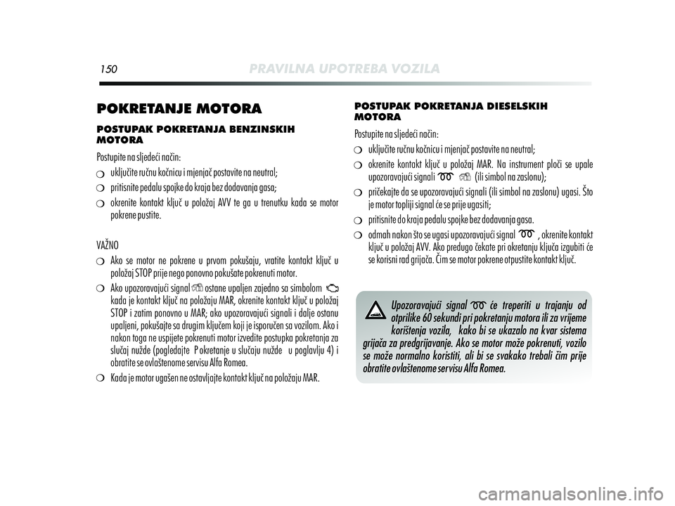 Alfa Romeo MiTo 2021  Knjižica s uputama za uporabu i održavanje (in Croatian) 