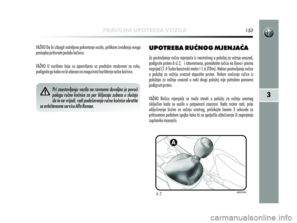 Alfa Romeo MiTo 2021  Knjižica s uputama za uporabu i održavanje (in Croatian) 