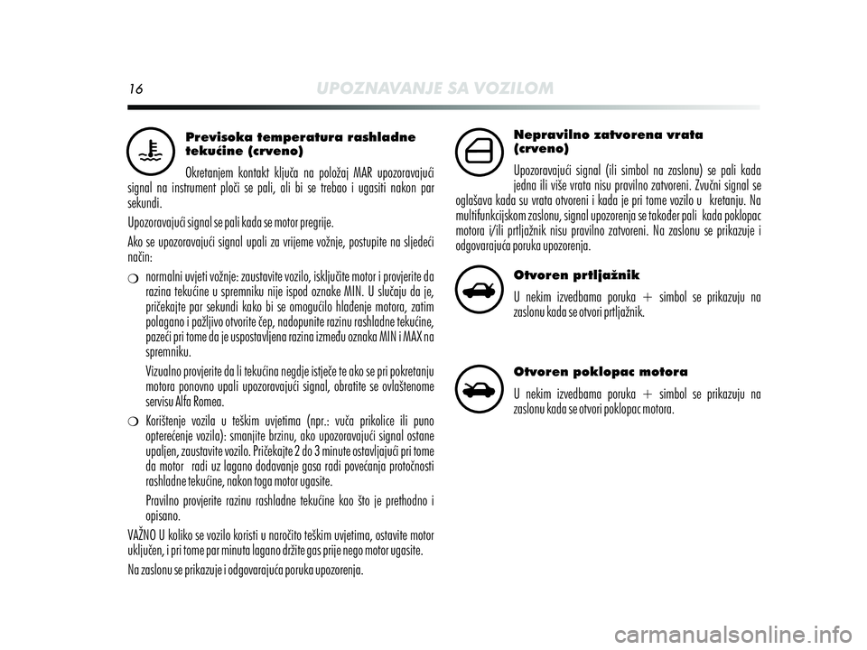 Alfa Romeo MiTo 2021 Knjižica s uputama za uporabu i održavanje (in Croatian) Alfa Romeo MiTo 2021 Knjižica s uputama za uporabu i održavanje (in Croatian)