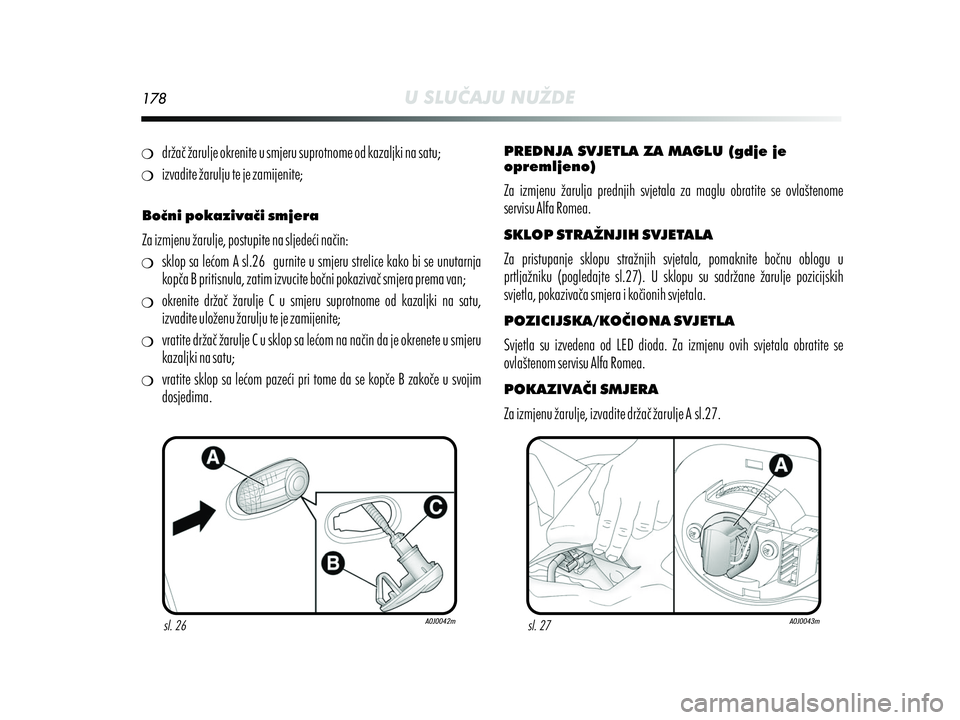 Alfa Romeo MiTo 2021  Knjižica s uputama za uporabu i održavanje (in Croatian) 