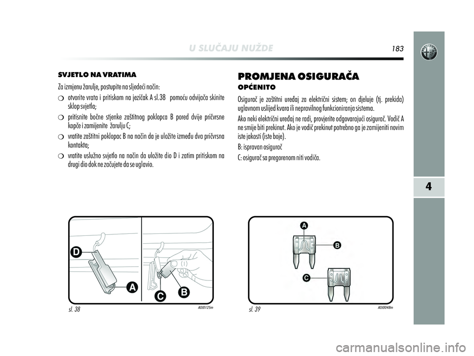 Alfa Romeo MiTo 2018  Knjižica s uputama za uporabu i održavanje (in Croatian) 