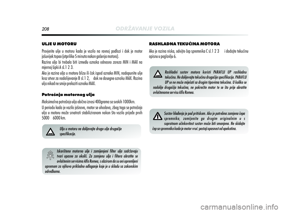 Alfa Romeo MiTo 2021  Knjižica s uputama za uporabu i održavanje (in Croatian) 
