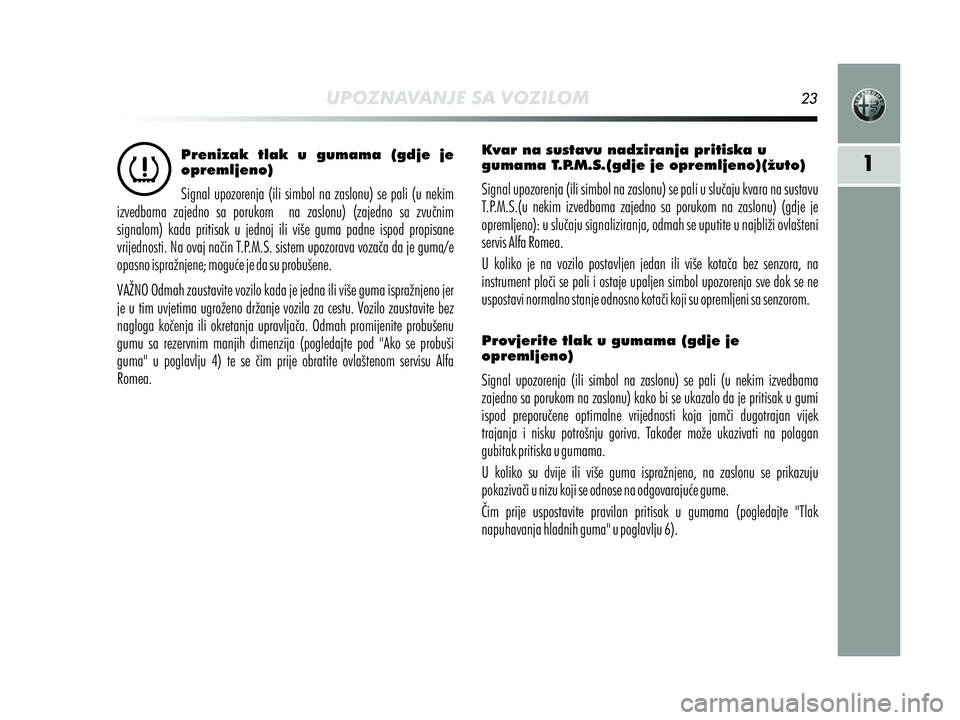 Alfa Romeo MiTo 2019  Knjižica s uputama za uporabu i održavanje (in Croatian) 