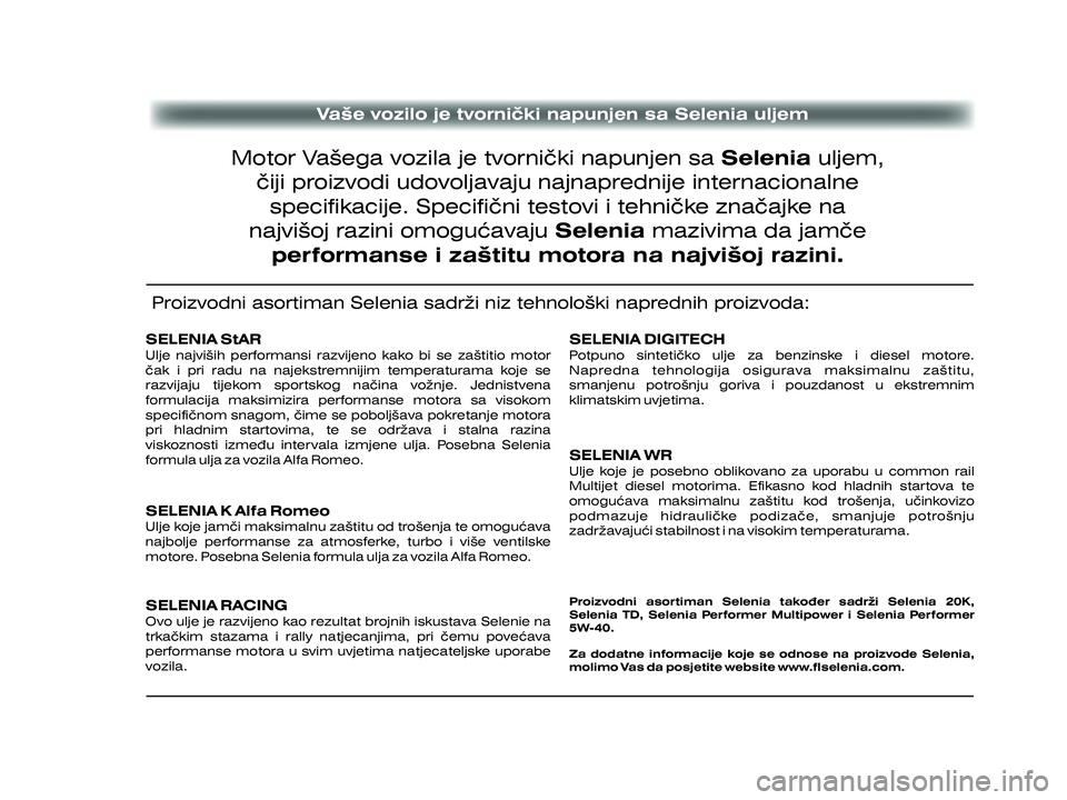 Alfa Romeo MiTo 2021 Knjižica s uputama za uporabu i održavanje (in Croatian) Alfa Romeo MiTo 2021 Knjižica s uputama za uporabu i održavanje (in Croatian)