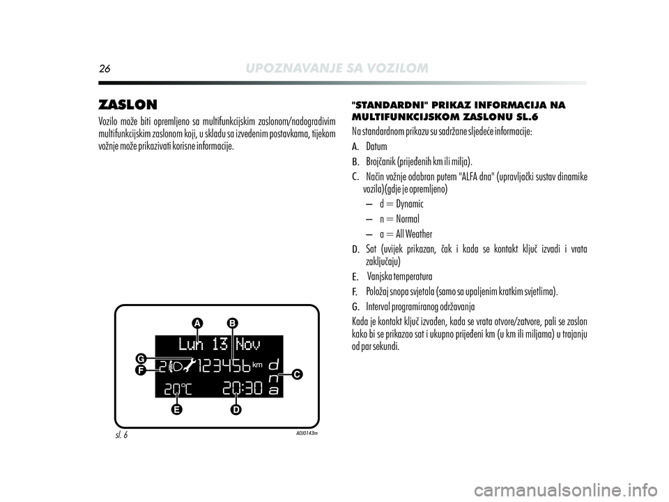 Alfa Romeo MiTo 2019  Knjižica s uputama za uporabu i održavanje (in Croatian) 