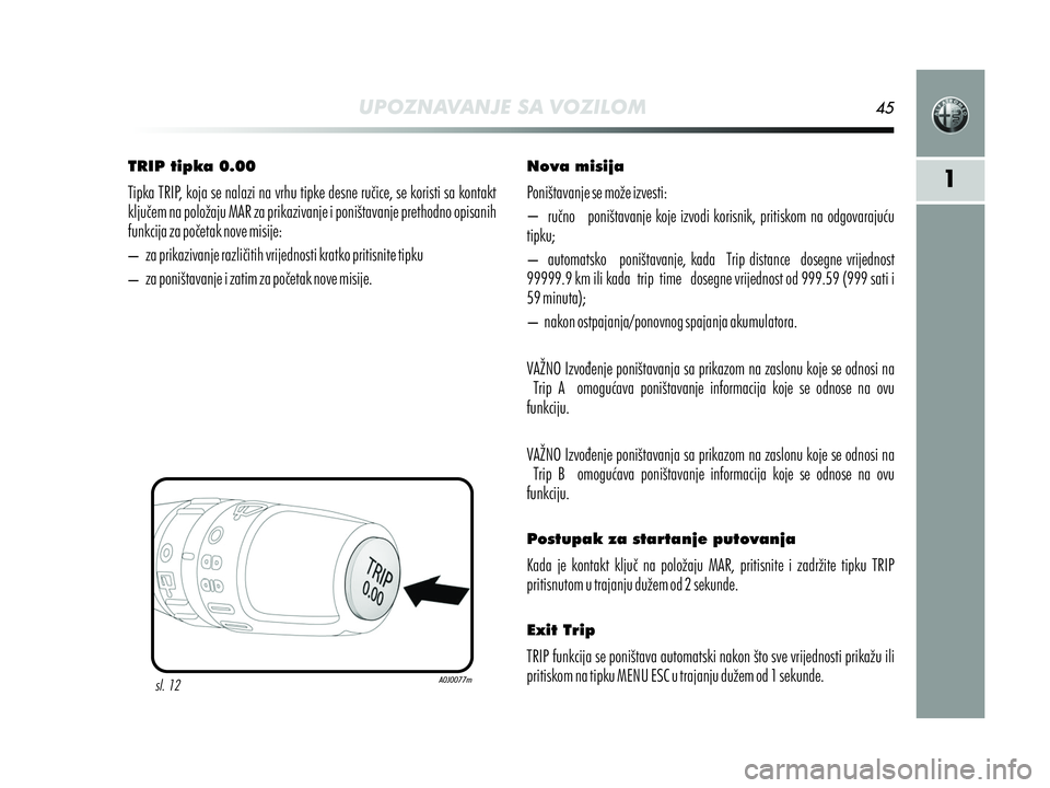 Alfa Romeo MiTo 2019  Knjižica s uputama za uporabu i održavanje (in Croatian) 