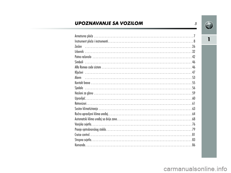 Alfa Romeo MiTo 2019  Knjižica s uputama za uporabu i održavanje (in Croatian) 