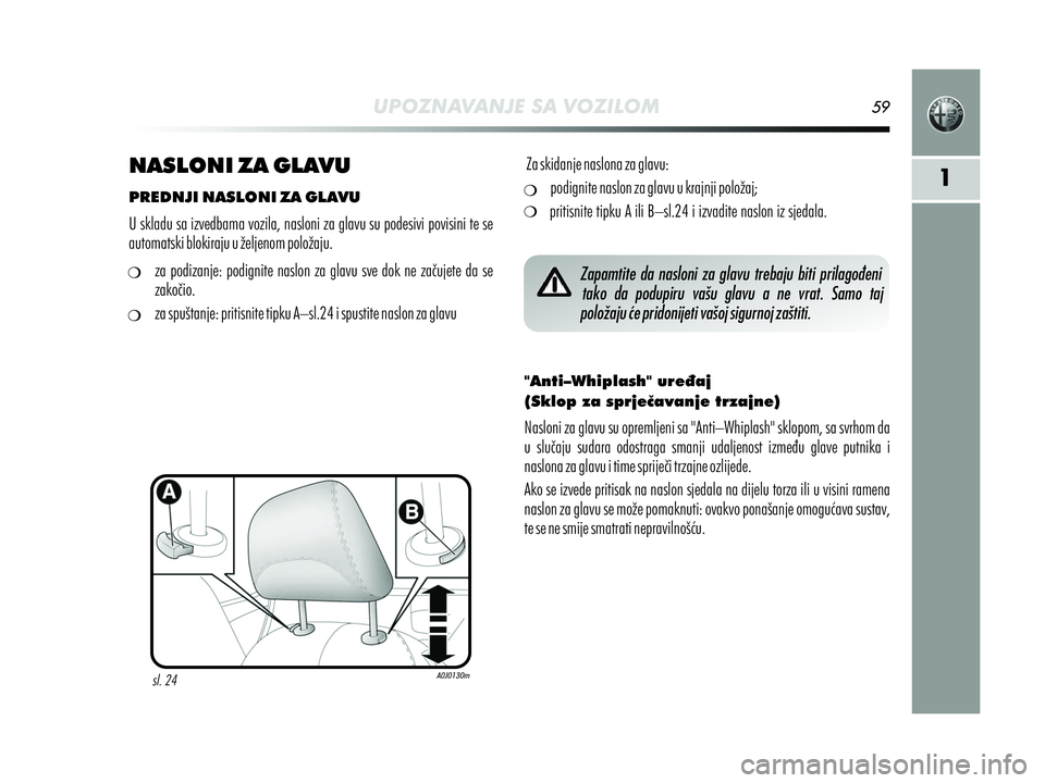Alfa Romeo MiTo 2019  Knjižica s uputama za uporabu i održavanje (in Croatian) 