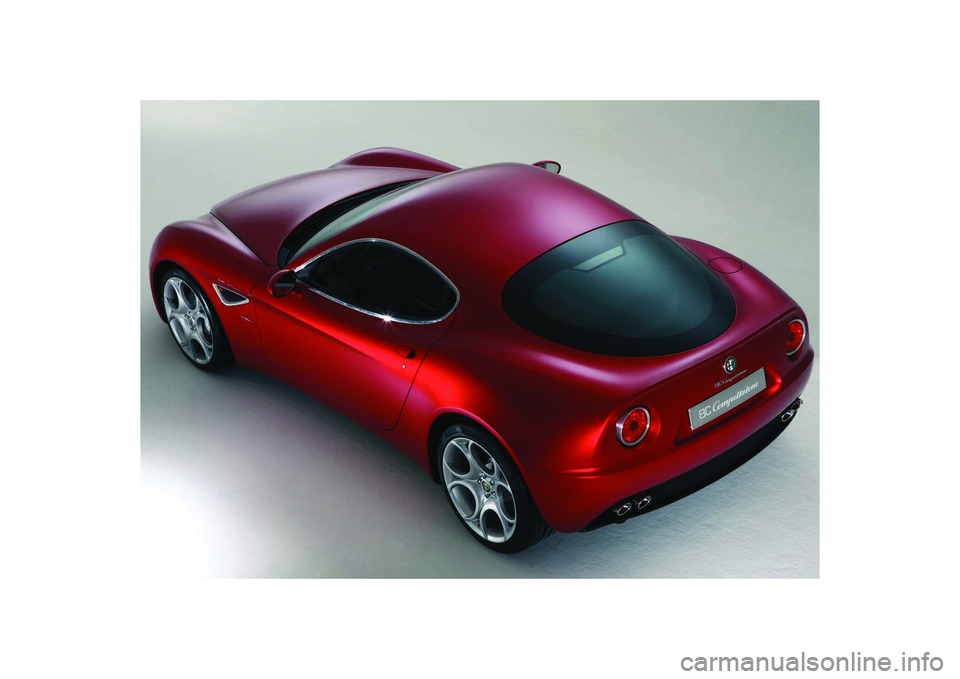 Alfa Romeo 8C 2010  Manual de Empleo y Cuidado (in Spanish) 