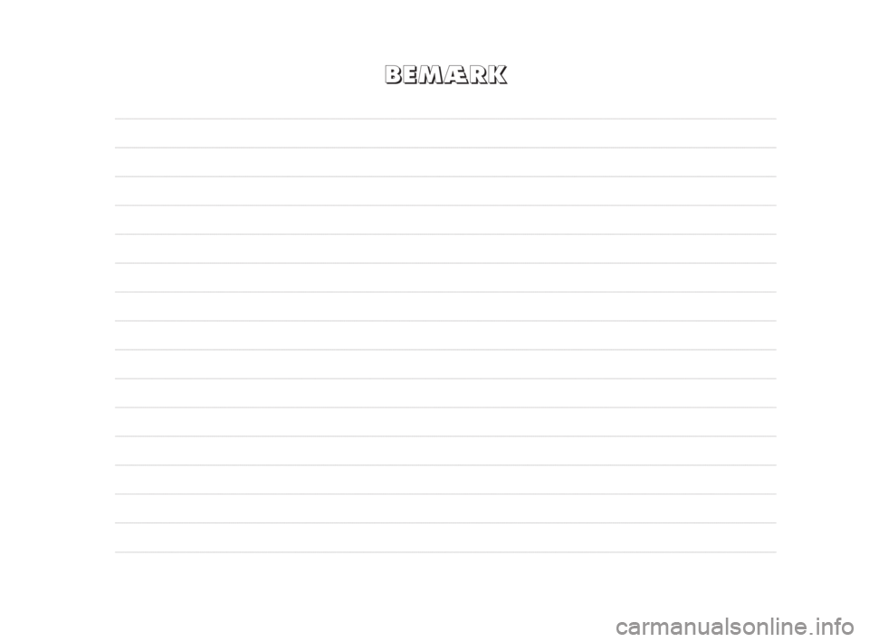Alfa Romeo 159 2011  Brugs- og vedligeholdelsesvejledning (in Danish) B B
E E
M M
Æ Æ
R R
K K
319-328 Alfa 159 DK  17-06-2009  14:23  Pagina 326 