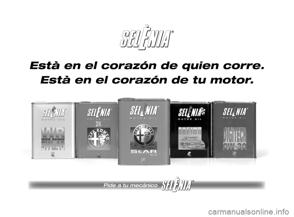 Alfa Romeo Brera/Spider 2009  Manual de Empleo y Cuidado (in Spanish) 259-268 Alfa BRERA spa  28-08-2008  14:19  Pagina 266 