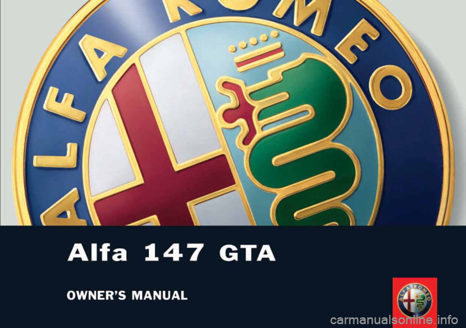 Alfa Romeo 147 2008  Owner handbook (in English) 