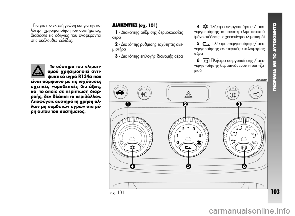 Alfa Romeo 147 2005 ΒΙΒΛΙΟ ΧΡΗΣΗΣ ΚΑΙ ΣΥΝΤΗΡΗΣΗΣ (in Greek) °¡øƒπªπ∞ ª∂ ΔO ∞ÀΔO∫π¡∏ΔO
103
¢π∞∫√¶Δ∂™ (Û¯. 101)
1- ¢È·ÎfiÙ˘ Ú‡ıÌÈÛ˘ ıÂÚÌÔÎÚ·Û›·˜
·¤Ú·
2- ¢È·ÎfiÙ˘ Ú‡ıÌ Alfa Romeo 147 2005 ΒΙΒΛΙΟ ΧΡΗΣΗΣ ΚΑΙ ΣΥΝΤΗΡΗΣΗΣ (in Greek) °¡øƒπªπ∞ ª∂ ΔO ∞ÀΔO∫π¡∏ΔO
103
¢π∞∫√¶Δ∂™ (Û¯. 101)
1- ¢È·ÎfiÙ˘ Ú‡ıÌÈÛ˘ ıÂÚÌÔÎÚ·Û›·˜
·¤Ú·
2- ¢È·ÎfiÙ˘ Ú‡ıÌ