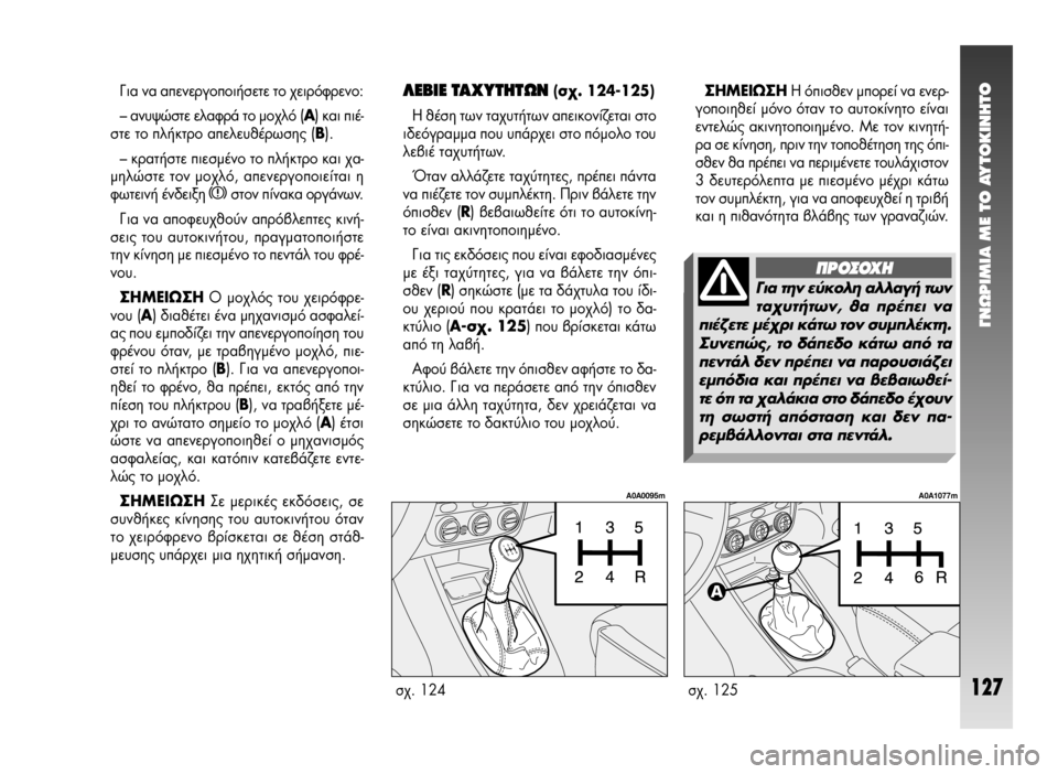 Alfa Romeo 147 2005 ΒΙΒΛΙΟ ΧΡΗΣΗΣ ΚΑΙ ΣΥΝΤΗΡΗΣΗΣ (in Greek) °¡øƒπªπ∞ ª∂ ΔO ∞ÀΔO∫π¡∏ΔO
127
°È· Ó· ·ÂÓÂÚÁÔÔÈ‹ÛÂÙ ÙÔ ¯ÂÈÚfiÊÚÂÓÔ:
– ·Ó˘„ÒÛÙ ÂÏ·ÊÚ¿ ÙÔ ÌÔ¯Ïfi (∞) Î·È È Alfa Romeo 147 2005 ΒΙΒΛΙΟ ΧΡΗΣΗΣ ΚΑΙ ΣΥΝΤΗΡΗΣΗΣ (in Greek) °¡øƒπªπ∞ ª∂ ΔO ∞ÀΔO∫π¡∏ΔO
127
°È· Ó· ·ÂÓÂÚÁÔÔÈ‹ÛÂÙ ÙÔ ¯ÂÈÚfiÊÚÂÓÔ:
– ·Ó˘„ÒÛÙ ÂÏ·ÊÚ¿ ÙÔ ÌÔ¯Ïfi (∞) Î·È È