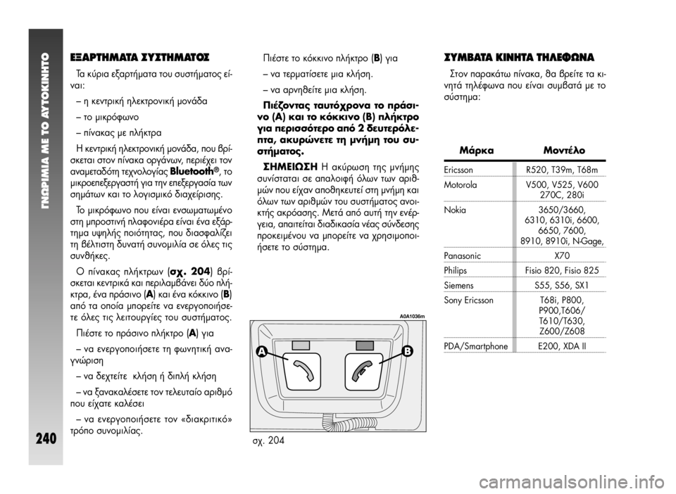 Alfa Romeo 147 2005 ΒΙΒΛΙΟ ΧΡΗΣΗΣ ΚΑΙ ΣΥΝΤΗΡΗΣΗΣ (in Greek) °¡øƒπªπ∞ ª∂ ΔO ∞ÀΔO∫π¡∏ΔO
240
∂•∞ƒΔ∏ª∞Δ∞ ™À™Δ∏ª∞Δ√™
Δ· ·ÚÈ· ÂÍ·ÚÙ‹Ì·Ù· ÙÔ˘ Û˘ÛÙ‹Ì·ÙÔ˜ ›-
Ó·È:
– Ë Î Alfa Romeo 147 2005 ΒΙΒΛΙΟ ΧΡΗΣΗΣ ΚΑΙ ΣΥΝΤΗΡΗΣΗΣ (in Greek) °¡øƒπªπ∞ ª∂ ΔO ∞ÀΔO∫π¡∏ΔO
240
∂•∞ƒΔ∏ª∞Δ∞ ™À™Δ∏ª∞Δ√™
Δ· ·ÚÈ· ÂÍ·ÚÙ‹Ì·Ù· ÙÔ˘ Û˘ÛÙ‹Ì·ÙÔ˜ ›-
Ó·È:
– Ë Î