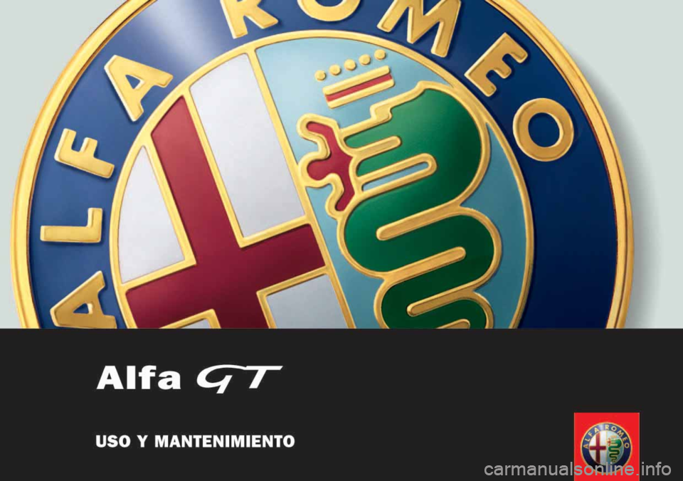 Alfa Romeo GT 2006  Manual de Empleo y Cuidado (in Spanish) 