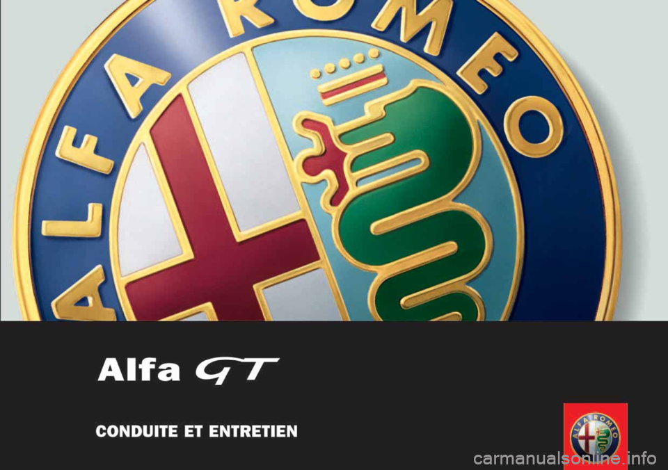 Alfa Romeo GT 2006  Notice dentretien (in French) 
