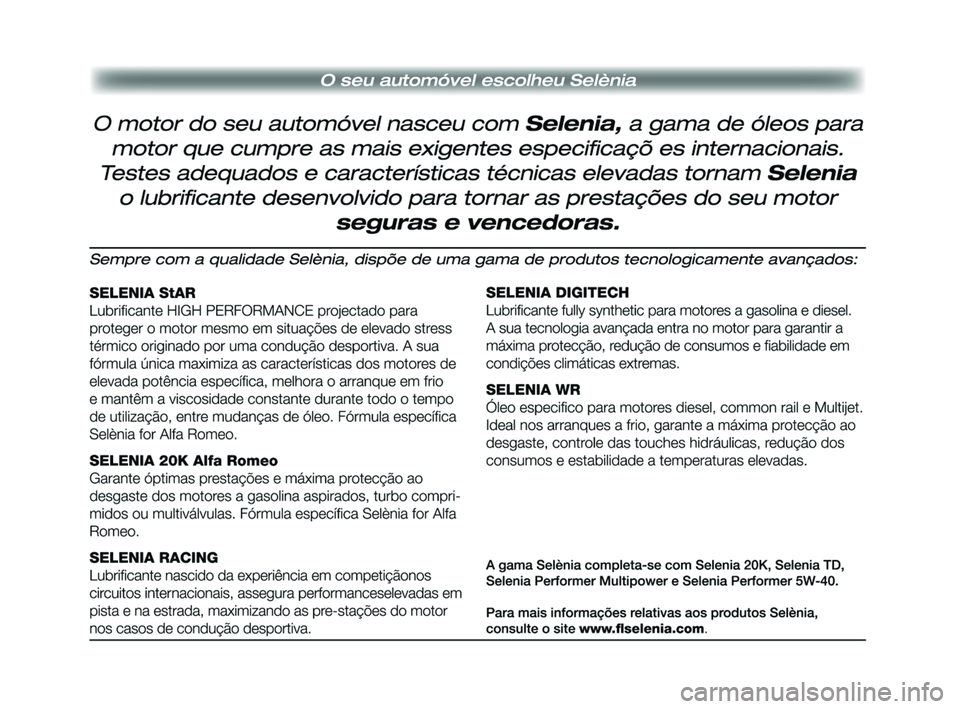 Alfa Romeo GT 2010 Manual de Uso e Manutenção (in Portuguese) Alfa Romeo GT 2010 Manual de Uso e Manutenção (in Portuguese)