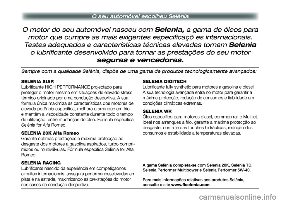 Alfa Romeo GT 2008  Manual de Uso e Manutenção (in Portuguese) 