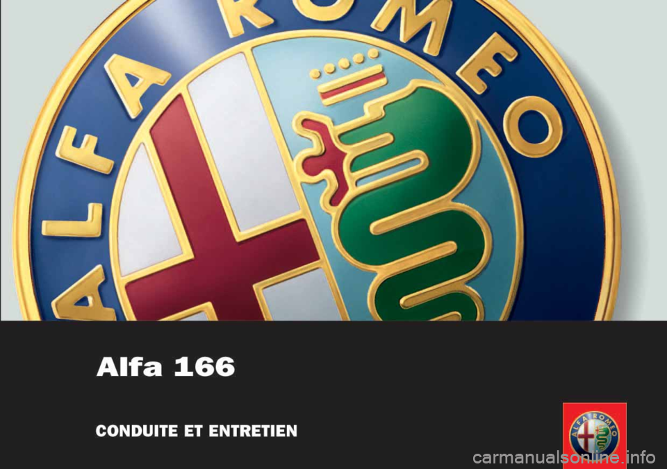 Alfa Romeo 166 2008 Notice dentretien (in French) Alfa Romeo 166 2008 Notice dentretien (in French)