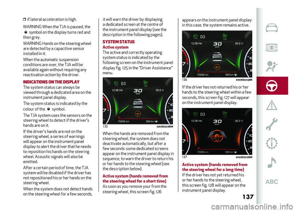 Alfa Romeo Giulia 2020  Owners Manual ���	�$��&�5�-�5�B �(���� �� �	�
� ��	����
�� ��
���
��� ���	���	�� �� � ������
�	�
�� ������
�
���	����� �
� �
�	�
�$�
�� �	�
� ���	����	�