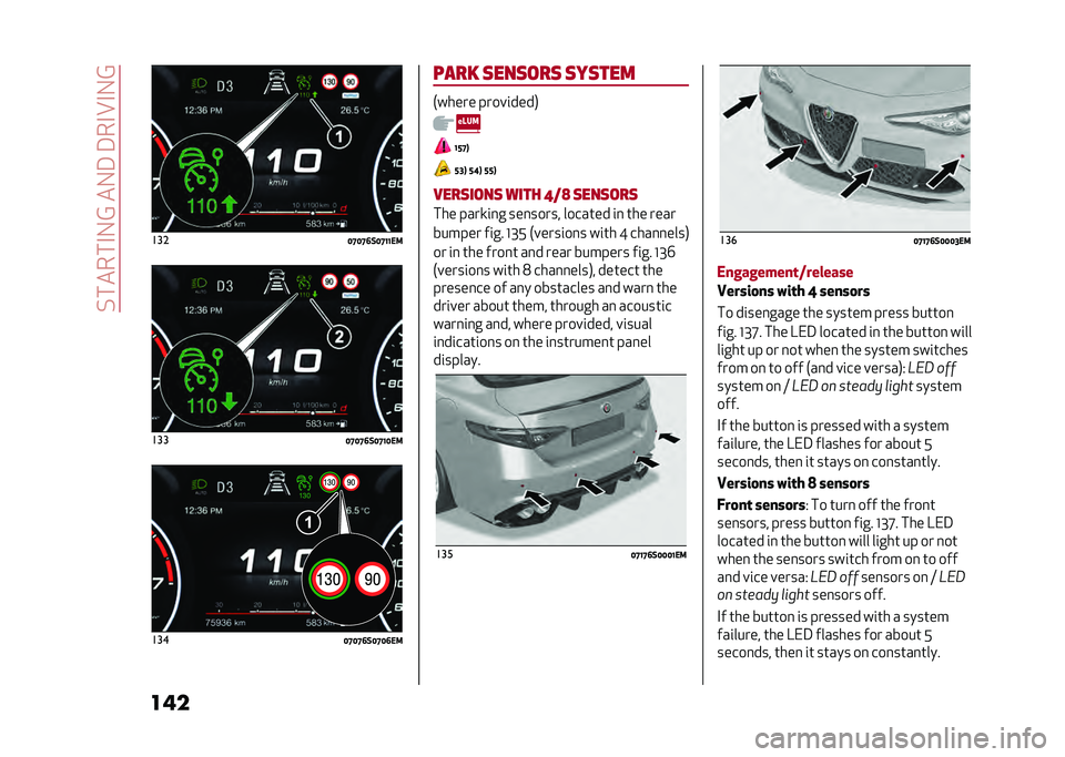Alfa Romeo Giulia 2020  Owners Manual ��/���&��-�5�B���5�9��9�&�-�D�-�5�B
��� ���
�6�@�6�@�8�(�6�@�;�;�+����
�6�@�6�@�8�(�6�@�;�6�+����
�6�@�6�@�8�(�6�@�6�8�+����� �	���	���	 �	��	��� �4��
��� ����