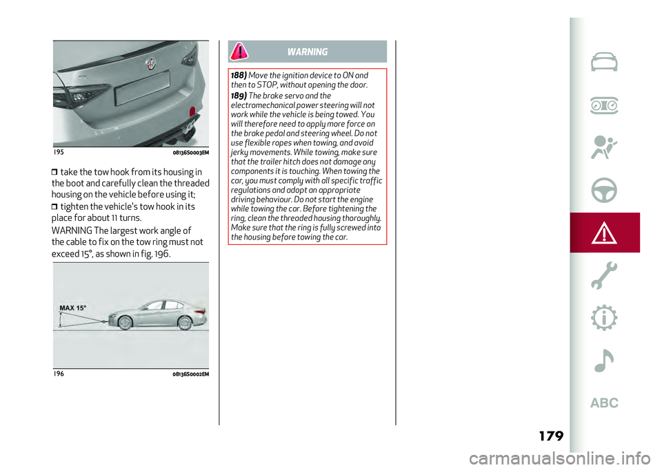 Alfa Romeo Giulia 2020  Owners Manual ��	���
�
�6�9�;�7�8�(�6�6�6�7�+��	��%� �	�
� �	�� �
���% ���� �
�	� �
����
�� �
�
�	�
� ����	 ��� ��������� ����� �	�
� �	�
������
�
����
�� ��
