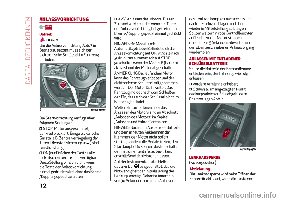 Alfa Romeo Giulia 2020  Betriebsanleitung (in German) ������ ��+��"�,�@�0��3�,�1�1�,�1
�����
������
�
�������	
�������
�@�A �D�A �=�A �B�A �E�A
�@� ���	 �����
�
�!�����&����� ���� �M ��
��	����	� �