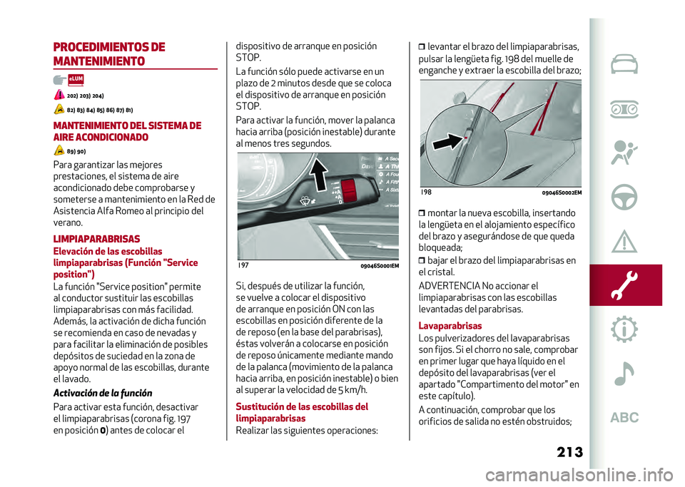 Alfa Romeo Giulia 2020  Manual del propietario (in Spanish) ������	����������	� ��
�������������	
�D�=�D�B �D�=�>�B �D�=�C�B
�@�D�B �@�>�B �@�C�B �@�E�B �@�?�B �@�G�B �@�A�B
�������������	 ��� ������� ��
��