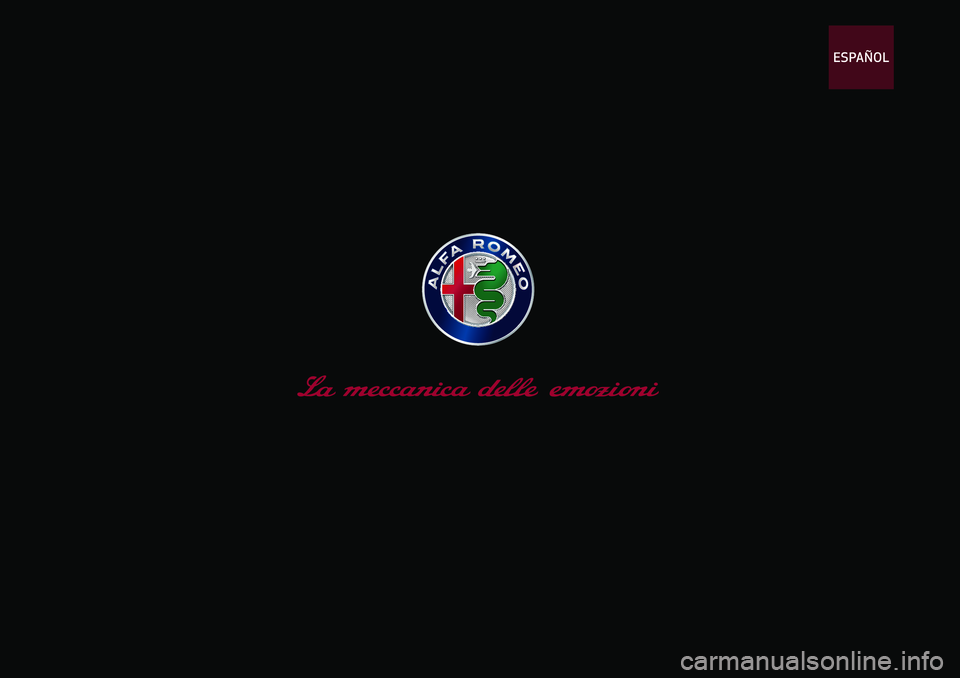 Alfa Romeo Giulia 2020  Manual del propietario (in Spanish)  ESPAÑOL 