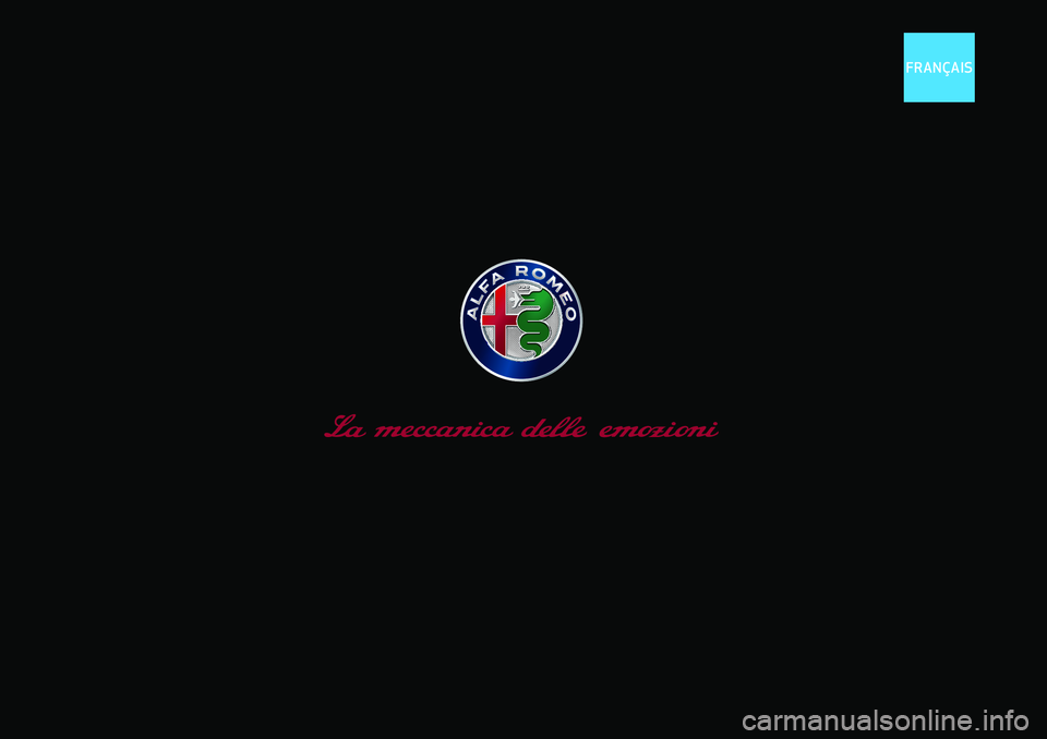 Alfa Romeo Giulia 2020  Manuel du propriétaire (in French) FRANÇAIS
cop lum giulia FR.indd   102/03/16   09:08 