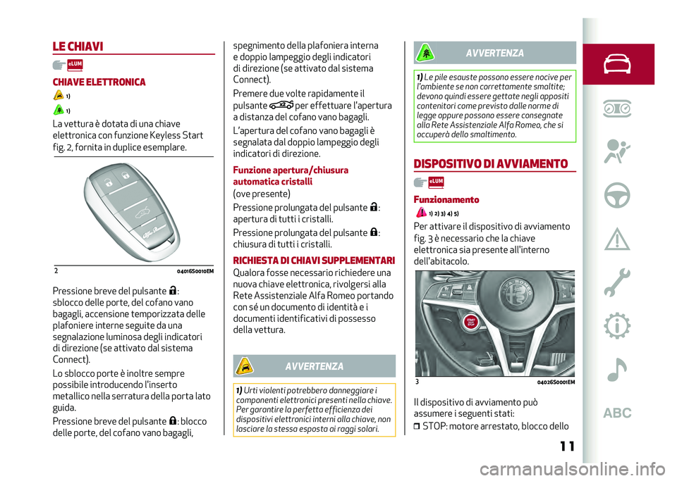Alfa Romeo Giulia 2020  Manuale del proprietario (in Italian) ���� ������
������ �������	�
���
�8�9
�8�9
��	 ���
�
���	 � ���
�	�
�	 �� ���	 ����	��
����
�
������	 ��� �������� �K��L���� �!�
�	��