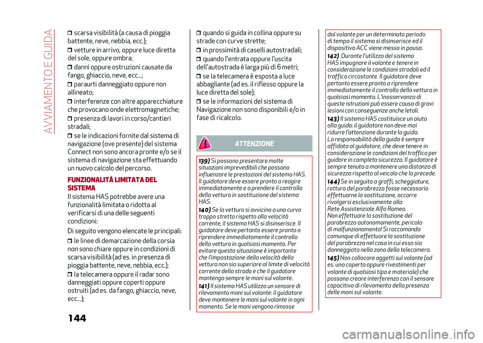 Alfa Romeo Giulia 2020  Manuale del proprietario (in Italian) ���A�A�<��2�/�%�:�+��/��&�9�<�#�
��� ���	���	 ���������
� �*�	 ��	���	 �� �������	
��	�
�
���
�� ����� ������	� �����,�" ���
�
��� �� �	��