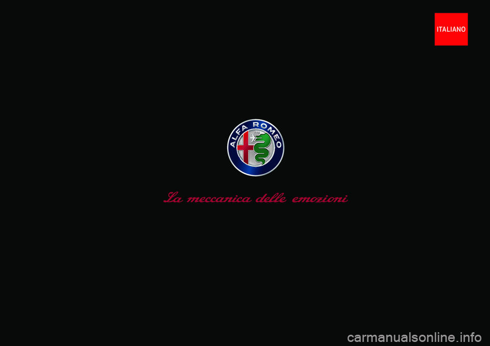 Alfa Romeo Giulia 2020  Manuale del proprietario (in Italian) ITALIANO 