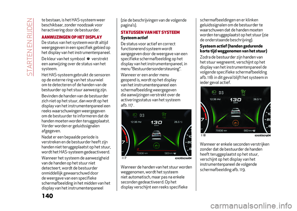 Alfa Romeo Giulia 2020  Handleiding (in Dutch) ��4�3���3�-���-����#�C��-�
����	� �
���	����  �� ���	 �"��4�A����	��� ����

�
�������
���
�  ������
 �������� ����

���
���	����
��� 