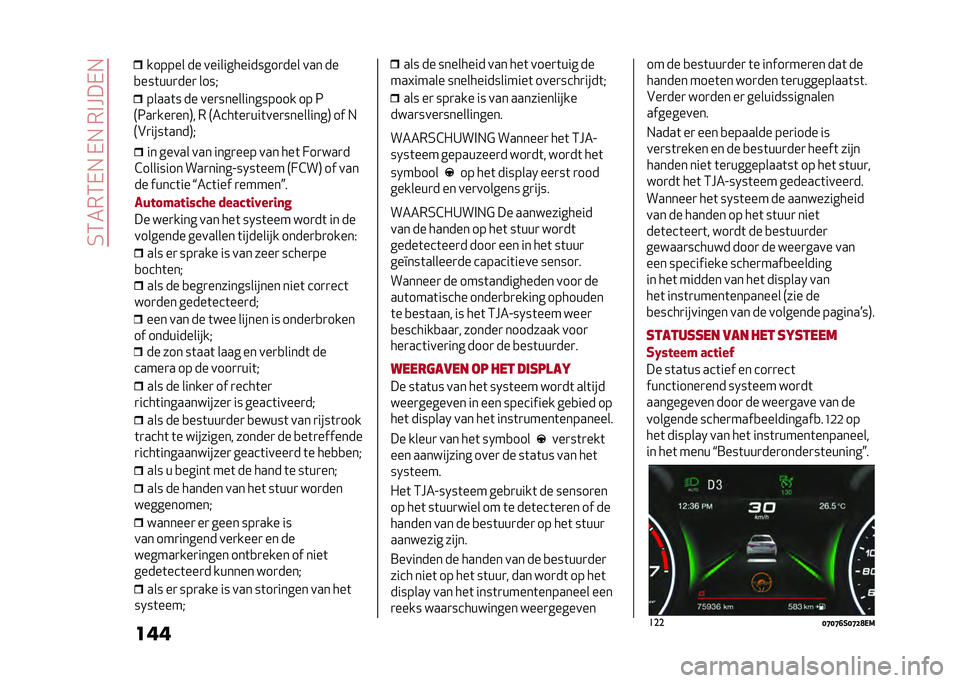 Alfa Romeo Giulia 2020  Handleiding (in Dutch) ��4�3���3�-���-����#�C��-�
��� �� ����� ��� ����
��� ��� ���	 �D��
���
�
�9�������� ���
�����A����	��� �(�D�9��* �� ���
�� �����	�