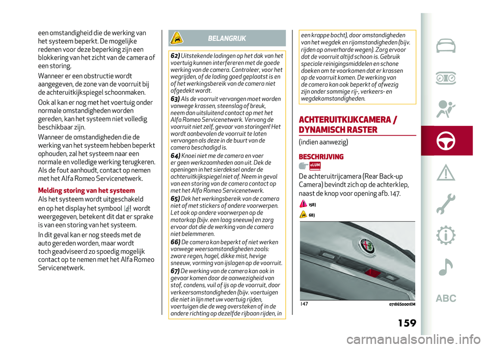 Alfa Romeo Giulia 2020  Handleiding (in Dutch) ������ ����	��������� ��� �� ���
���� ���
���	 ����	��� �
����
��	� �� ���������
�
������ ����
 ���� �
����
���� ���� �
