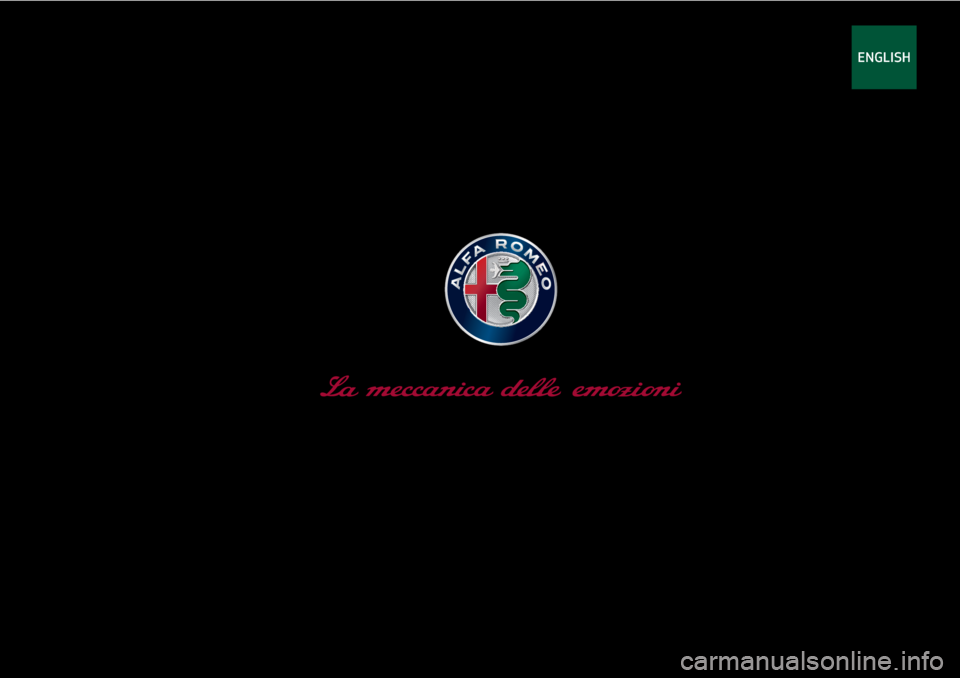 Alfa Romeo Giulietta 2020 Owners Manual ENGLISH Alfa Romeo Giulietta 2020 Owners Manual ENGLISH