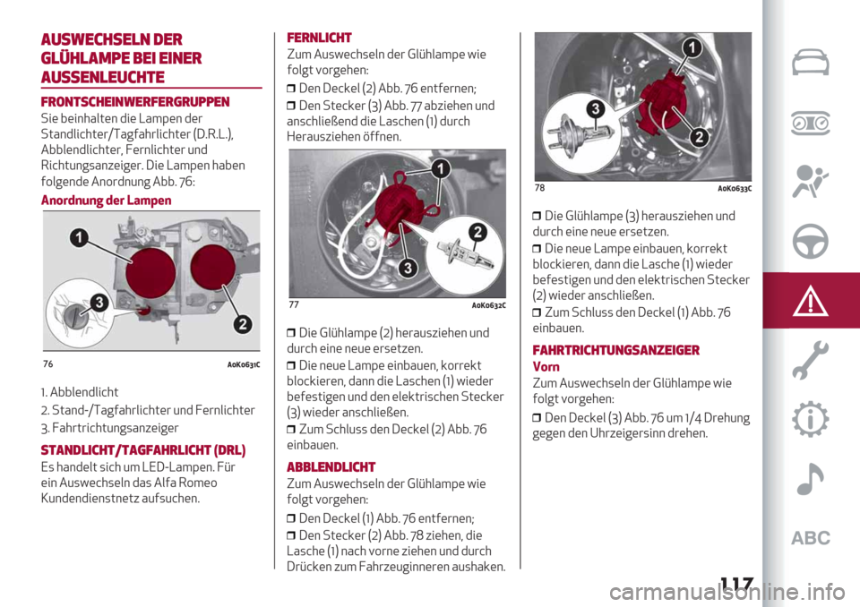 Alfa Romeo Giulietta 2019  Betriebsanleitung (in German) ���
,%*5$-.*$)& ’$+
()7.),36$ !$" $"&$+
,%**$&)$%-.#$
0+4&#*-.$"&5$+0$+(+%66$&
-"( 8("&*%/;(& $"( K%3E(& $(#
-;%&$/"@*;(#_D%70%*#/"@*;(# TC919K9V+
.88/(&$/"@*;(#+ ?(#&/"@*;(# 6&$
1"@*;6&7,%&5("7(