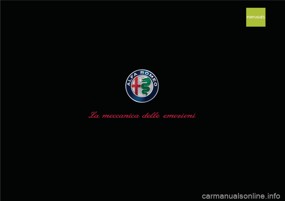 Alfa Romeo Giulietta 2019  Manual do proprietário (in Portuguese) PORTUGUÊS 