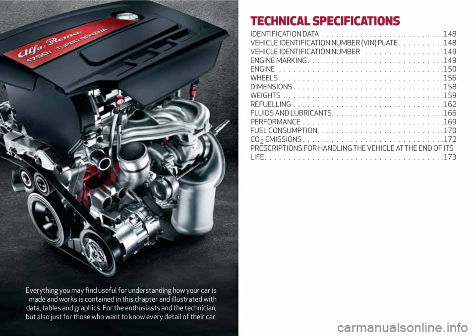 Alfa Romeo Giulietta 2018 Owners Manual Everything you may find useful for understanding how your car is
made and works is contained in this chapter and illustrated with
data, tables and graphics. For the enthusiasts and the technician,
but Alfa Romeo Giulietta 2018 Owners Manual Everything you may find useful for understanding how your car is
made and works is contained in this chapter and illustrated with
data, tables and graphics. For the enthusiasts and the technician,
but