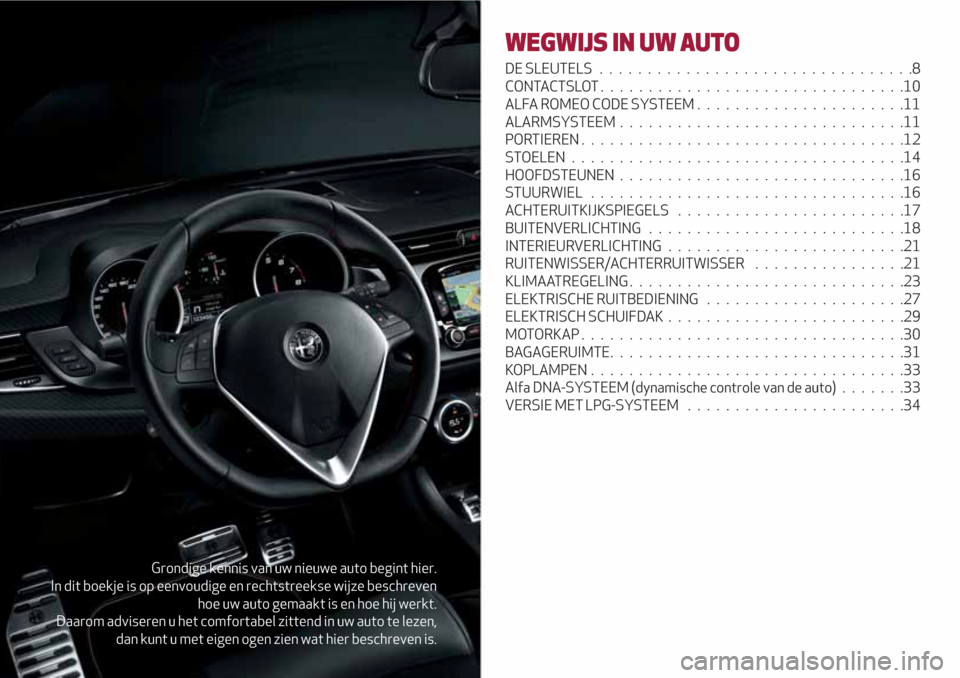 Alfa Romeo Giulietta 2018 Handleiding (in Dutch) Grondige kennis van uw nieuwe auto begint hier.
In dit boekje is op eenvoudige en rechtstreekse wijze beschreven
hoe uw auto gemaakt is en hoe hij werkt.
Daarom adviseren u het comfortabel zittend in Alfa Romeo Giulietta 2018 Handleiding (in Dutch) Grondige kennis van uw nieuwe auto begint hier.
In dit boekje is op eenvoudige en rechtstreekse wijze beschreven
hoe uw auto gemaakt is en hoe hij werkt.
Daarom adviseren u het comfortabel zittend in