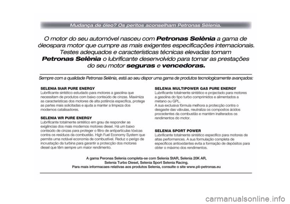 Alfa Romeo Giulietta 2016 Manual do proprietário (in Portuguese) Alfa Romeo Giulietta 2016 Manual do proprietário (in Portuguese)