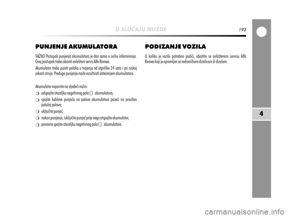Alfa Romeo MiTo 2017 Vodič za korisnike (in Croatian) Alfa Romeo MiTo 2017 Vodič za korisnike (in Croatian)