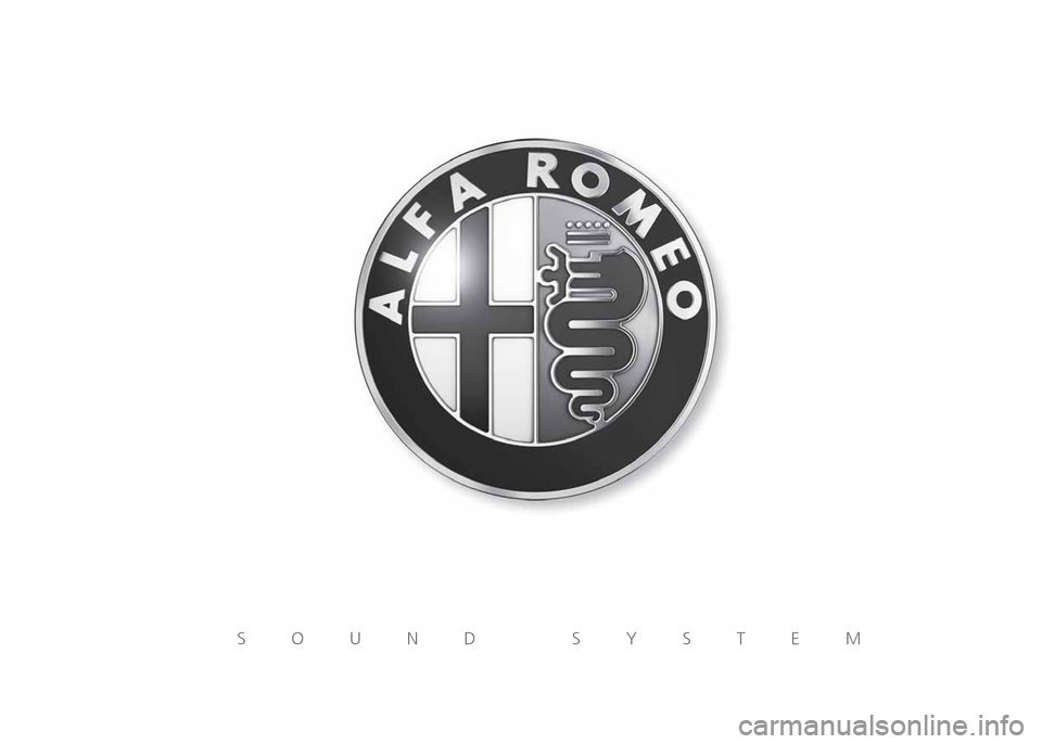 Alfa Romeo MiTo 2016  Owners Manual SOUND SYSTEM 