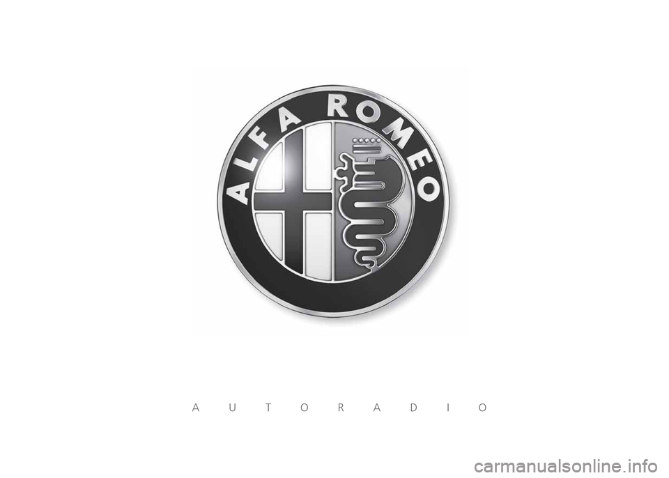 Alfa Romeo MiTo 2016 Instruktionsbog (in Danish) AUTORADIO Alfa Romeo MiTo 2016 Instruktionsbog (in Danish) AUTORADIO