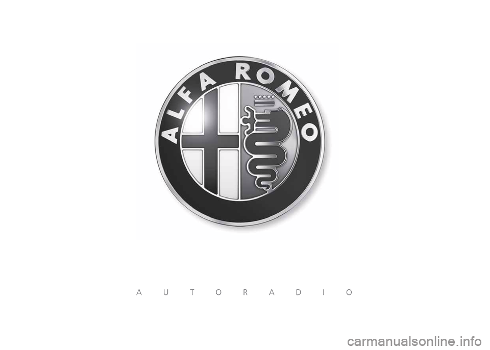 Alfa Romeo MiTo 2016 Betriebsanleitung (in German) AUTORADIO Alfa Romeo MiTo 2016 Betriebsanleitung (in German) AUTORADIO