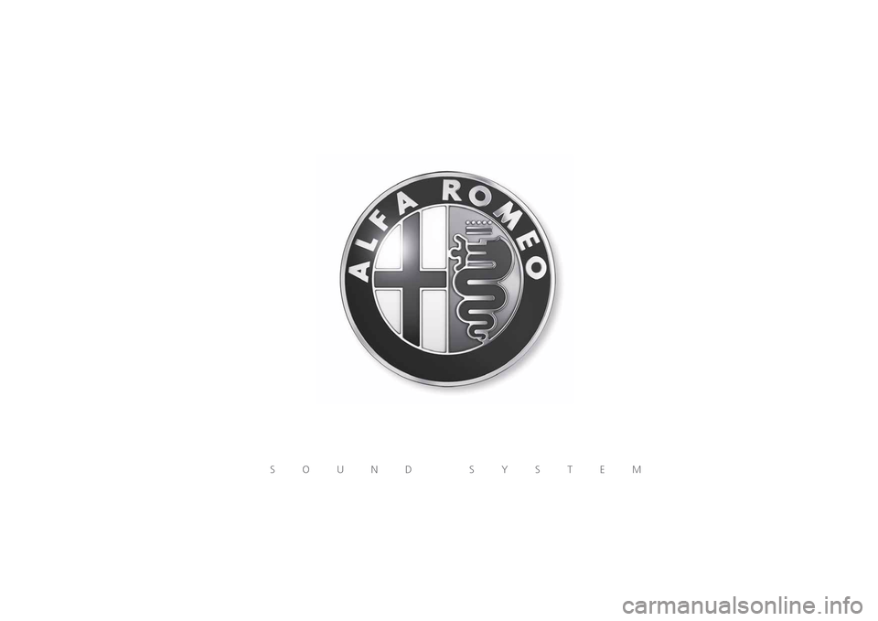 Alfa Romeo MiTo 2014  Owners Manual SOUND SYSTEM 