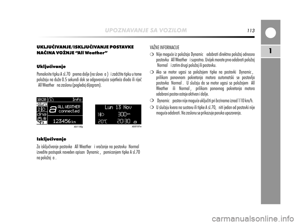 Alfa Romeo MiTo 2014  Vodič za korisnike (in Croatian) 