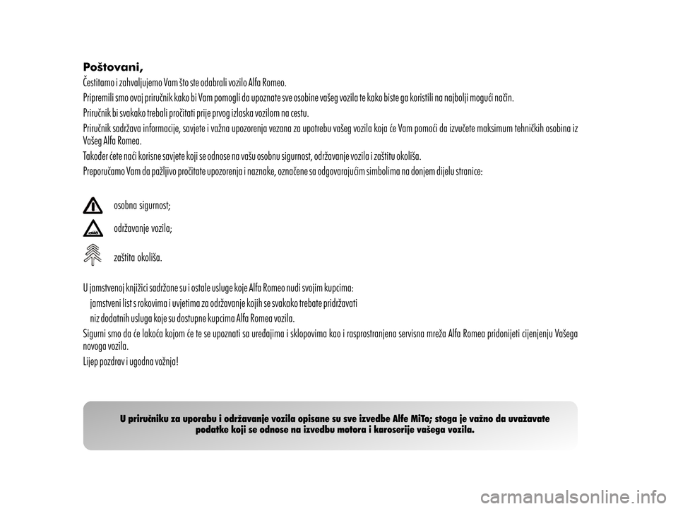 Alfa Romeo MiTo 2014  Vodič za korisnike (in Croatian) 